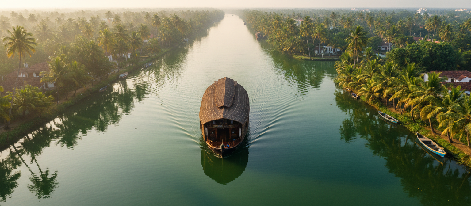Emerald backwaters view